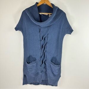 Y2K DKNY Jeans Women’s Short Sleeve Knit Tunic Sweater Size M